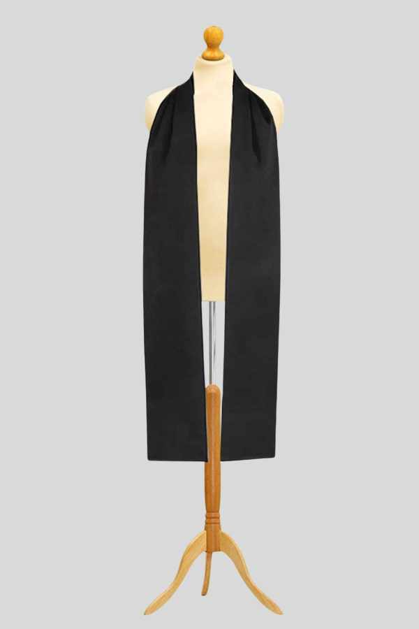 Black Clergy Tippet for Priests and Ministers